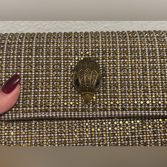 Kurt Geiger Gold Tone Clutch with Chain - Picture 7 of 12